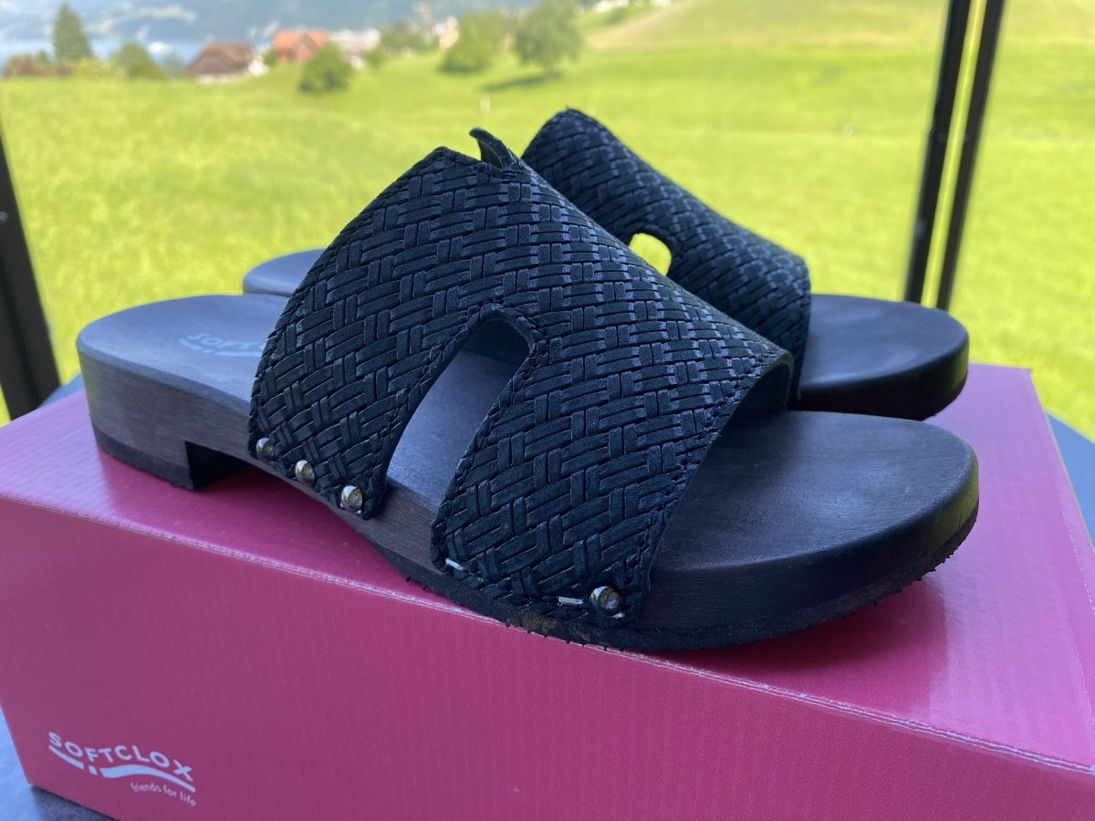 Softclox Scarpe da donna: Softclox Clogs, Gr. 37, neu, Holzsohle – Nuovo e nell'imballaggio originale da Buochs venduto da H16