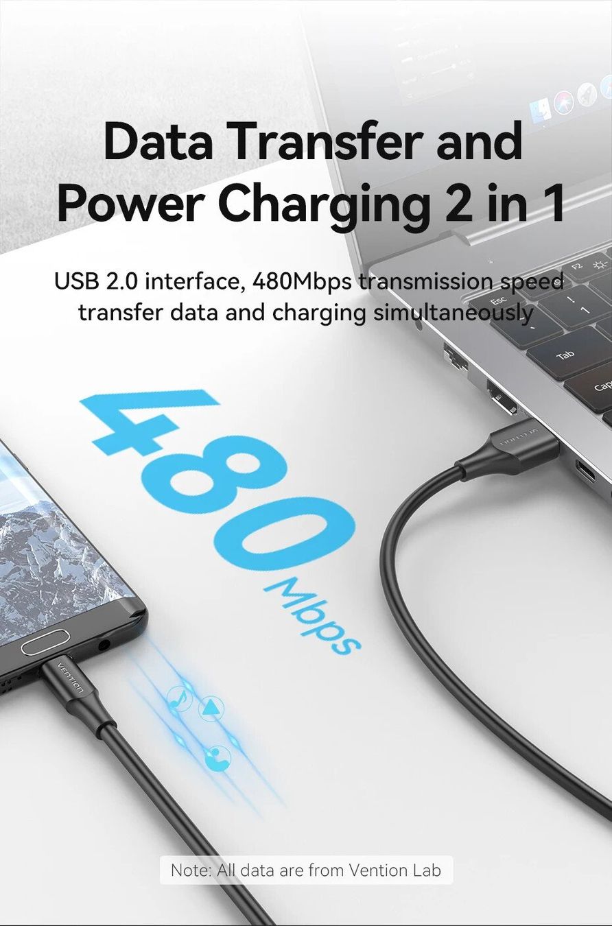 Kabel: Micro USB Kabel 2 m – Schnellladen 2A | Lade- & Datenkabel | – Neu (gemäss Beschreibung) aus Winterthur von SwissTechStore 2