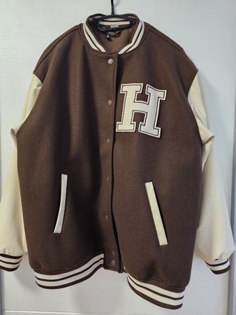 Collegejacke Gr. M H&M beige braun oversized