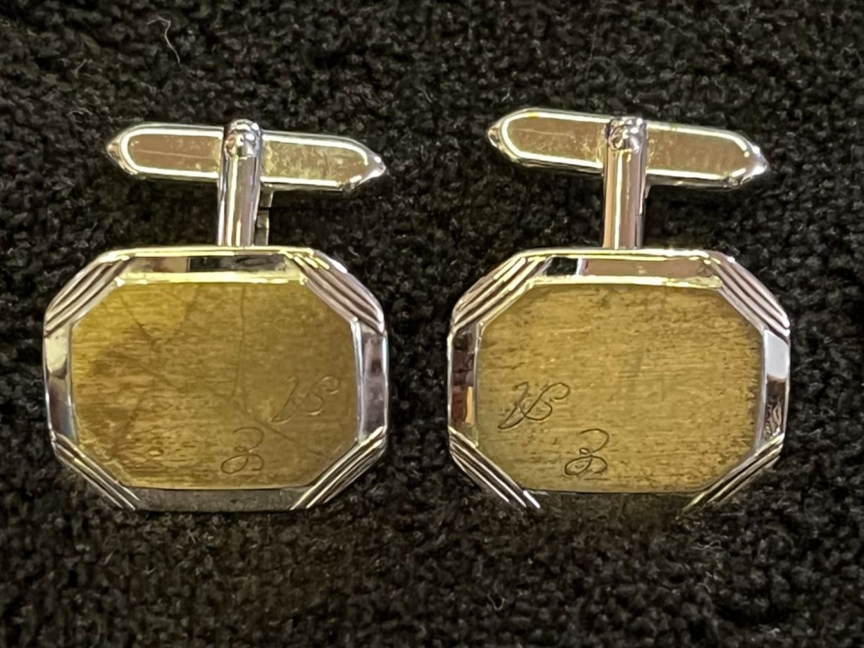 Manschettenknöpfe: Manschettenknöpfe Silber 800 – Gebraucht aus Bettwiesen von wicking27