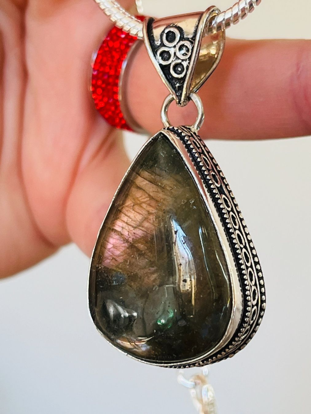 Ketten: Labradorite Gemstone HandmadeJewelry – Neu und originalverpackt aus Genève von AGBERG 6