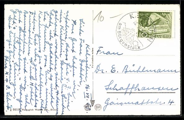 Cartoline postali: Kehrsiten, Kehrsiten-Dorf, Blick in den  – Usato da Berlin venduto da bartko-reher 1