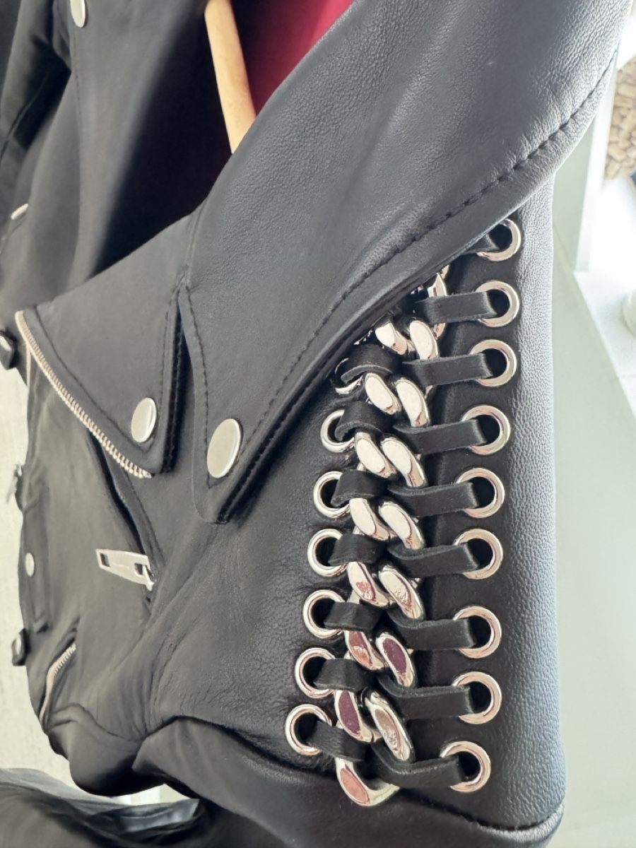 Kooples Giacche: Lederjacke The Kooples mit Kettendetails – Nuovo (secondo la descrizione) da Birmensdorf ZH venduto da hfs62 4