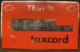 Taxcard TEST 31