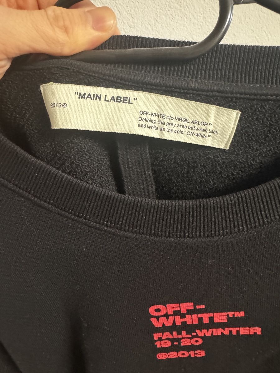 Off-White Maglioni & Felpe: Off White Bat Sweatshirt - rot schwarz – Usato da Belp venduto da mae_c8n7