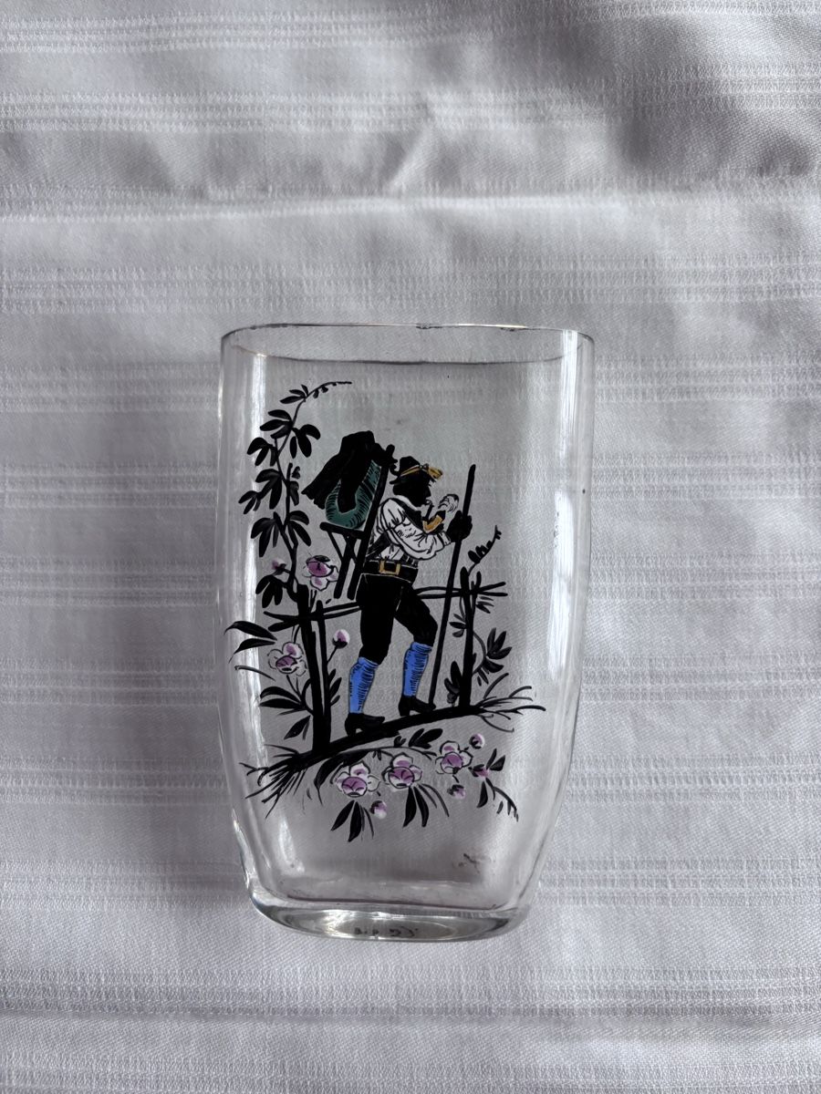 Bicchieri: Handbemaltes Glas, oval – Usato da Winterthur venduto da umu_t9qd