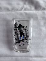 Handbemaltes Glas, oval