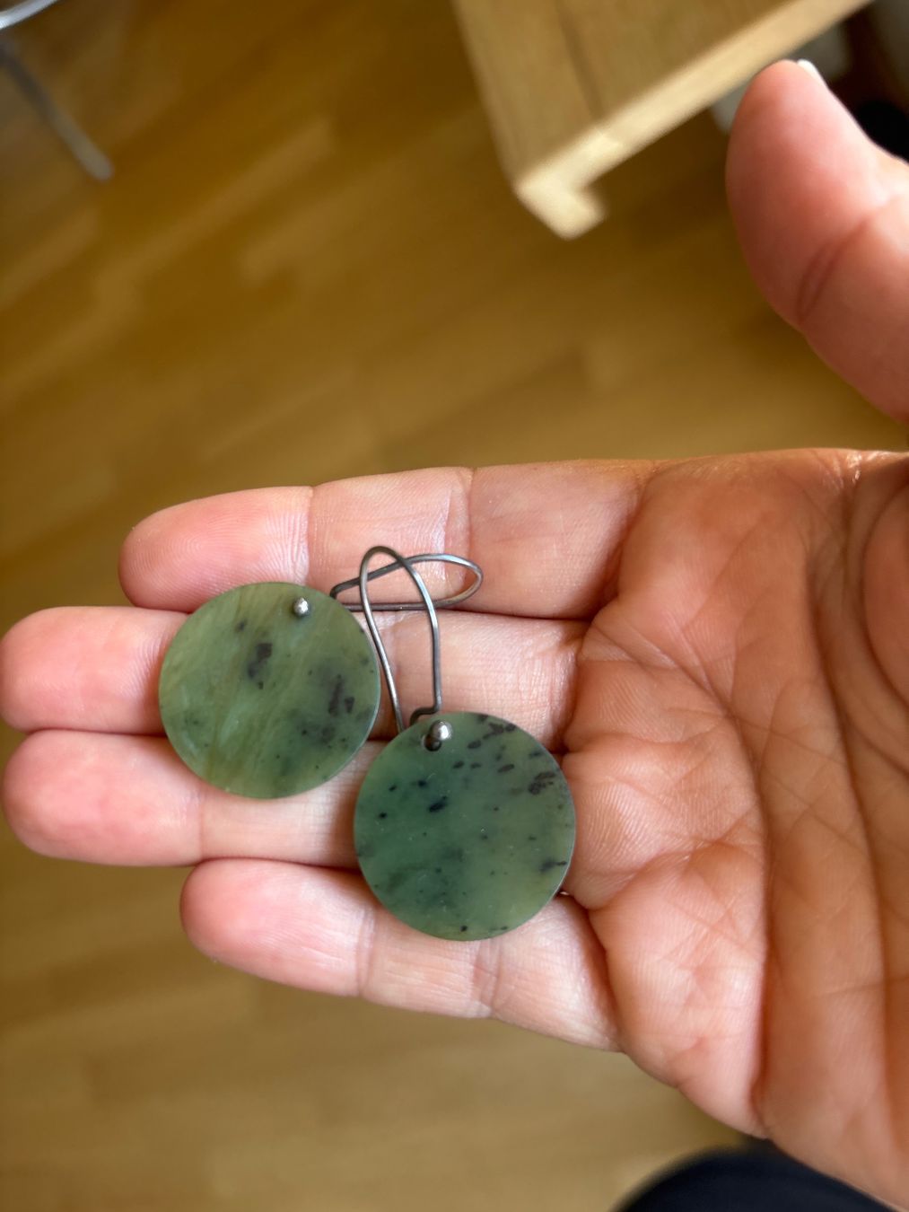Orecchini pendenti & Orecchini a lobo: Jade Ohrringe mit Silber – Usato da Oberengstringen venduto da YogiM86 1