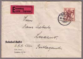 1941_244_Tell_BAHNHOFBUFFET SBB GOLDAU_Eil-Brief_EXPRESS !