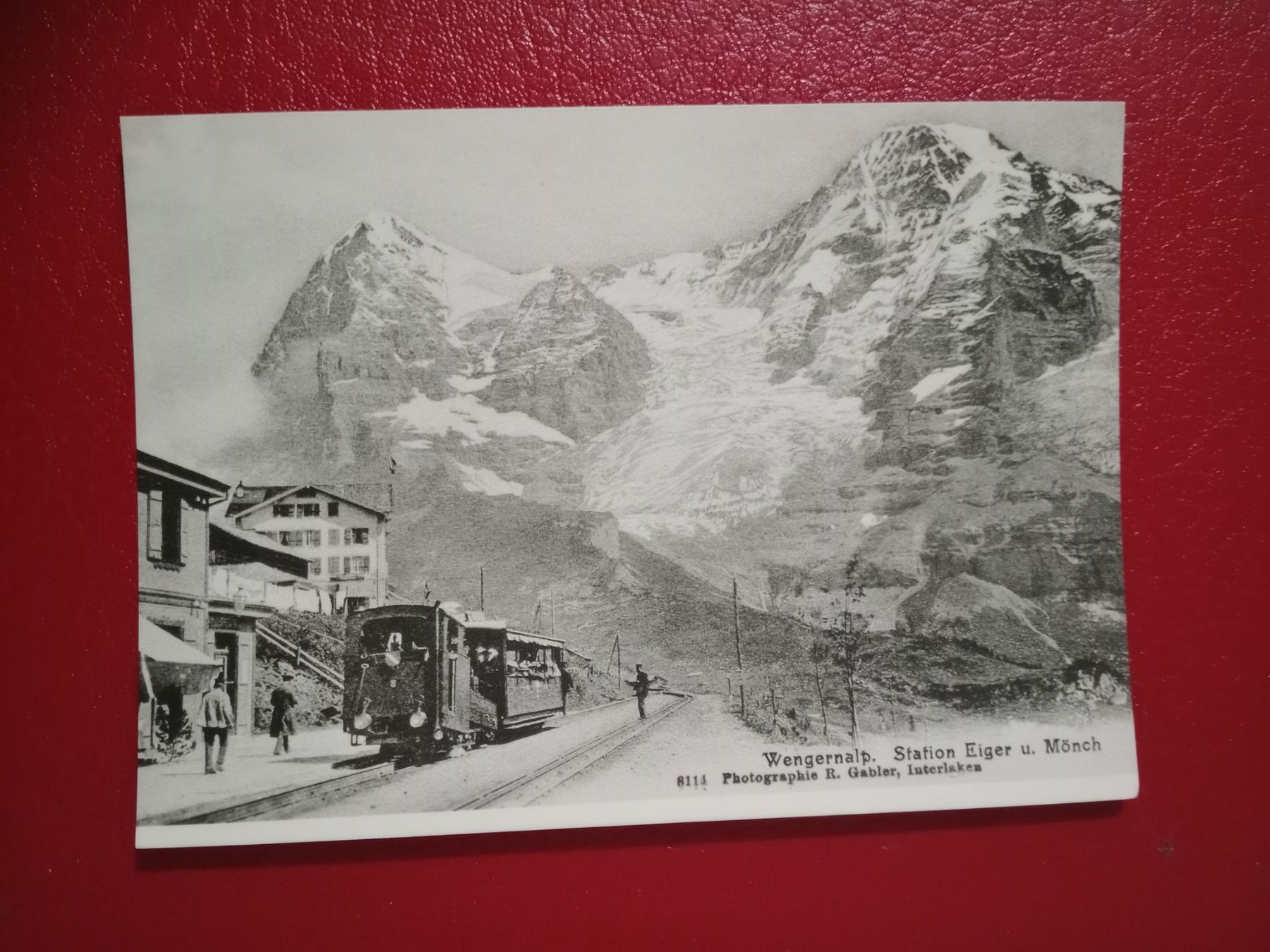 Cartoline postali: AK Repro Bahn WAB Wengernalp Station – Usato da Küttigen venduto da Melisch1000