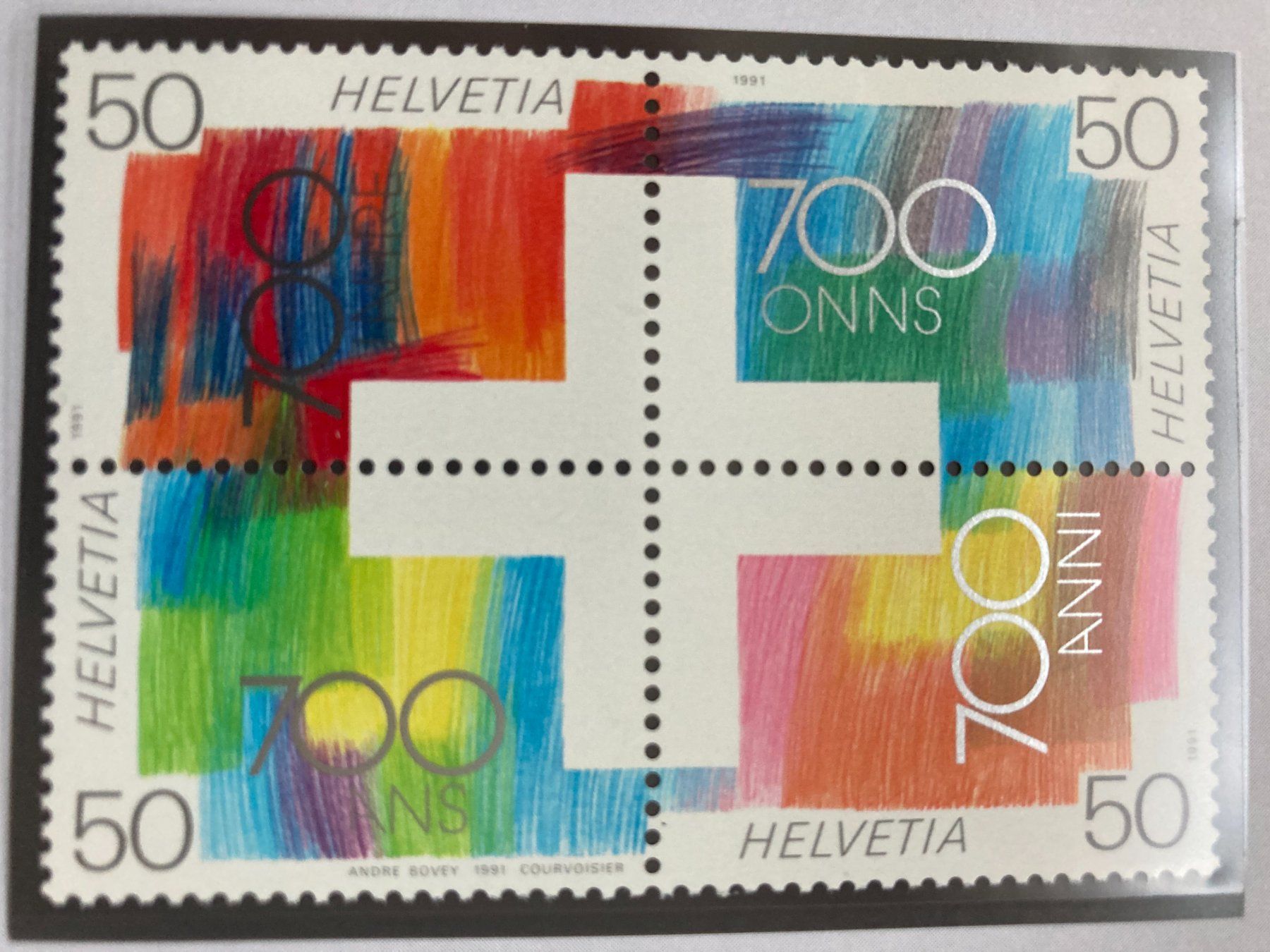 Alle Briefmarken: Schweiz 1991 4er-Bl. 700 Jahre Eidgenossenschaft postfrisch – Neu (gemäss Beschreibung) aus Winterthur von schnueps