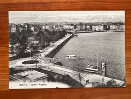 Postkarte Genève Jardin Anglais 1912  (P632)