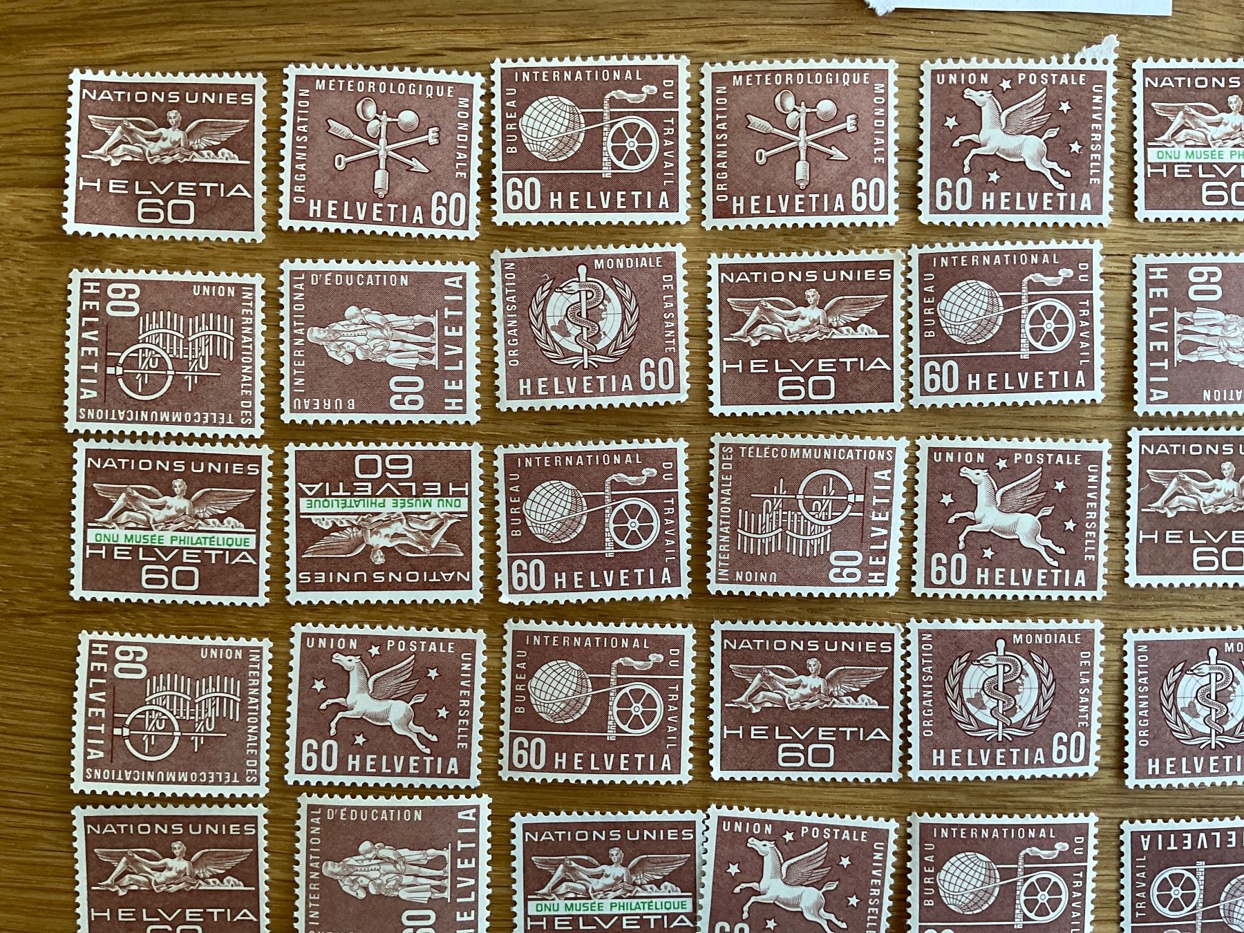 Tutti i francobolli: 60Fr Ämter Frankaturware ungestempelt postfrisch Sammlung – Nuovo (secondo la descrizione) da Wil SG venduto da Chefsugus 1