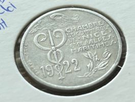 Frankreich Notgeld 10 Cent. 1922, Commune of Nice - Nizza