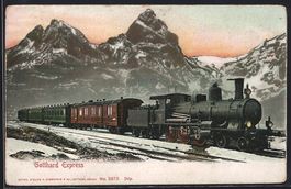 Gotthardbahn, Gotthard Express im Winter