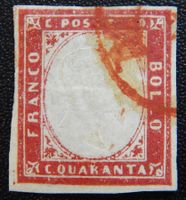 Sardinien Altitalien Kat. 13a 1860 Kat. 200 Euro