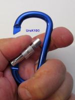 Neu  Alu Karabiner Haken Grösse 3 per Stück