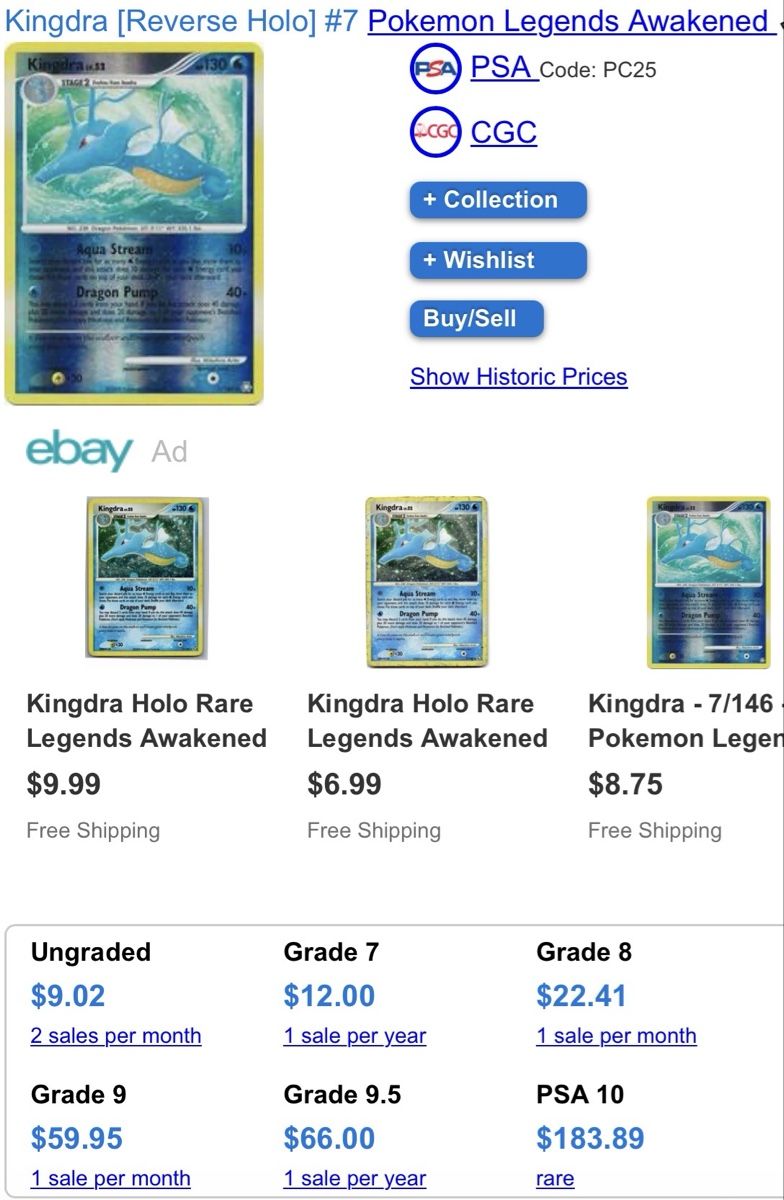 Pokémon Carte collezionabili: Seedraking Rare Reverse Holo 7 - DE – Usato da Zürich venduto da LJF 3