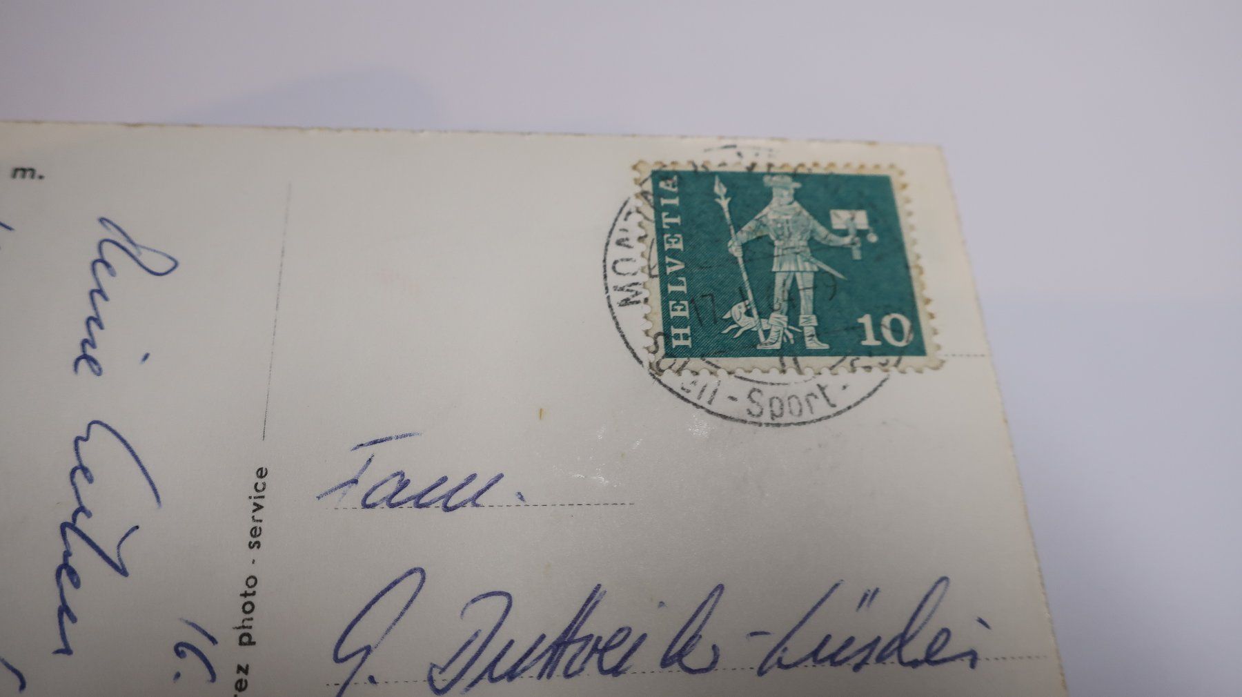 Ansichtskarten: Montana Vermala 1964 – Gebraucht aus Cormoret von Pascalll2001 3