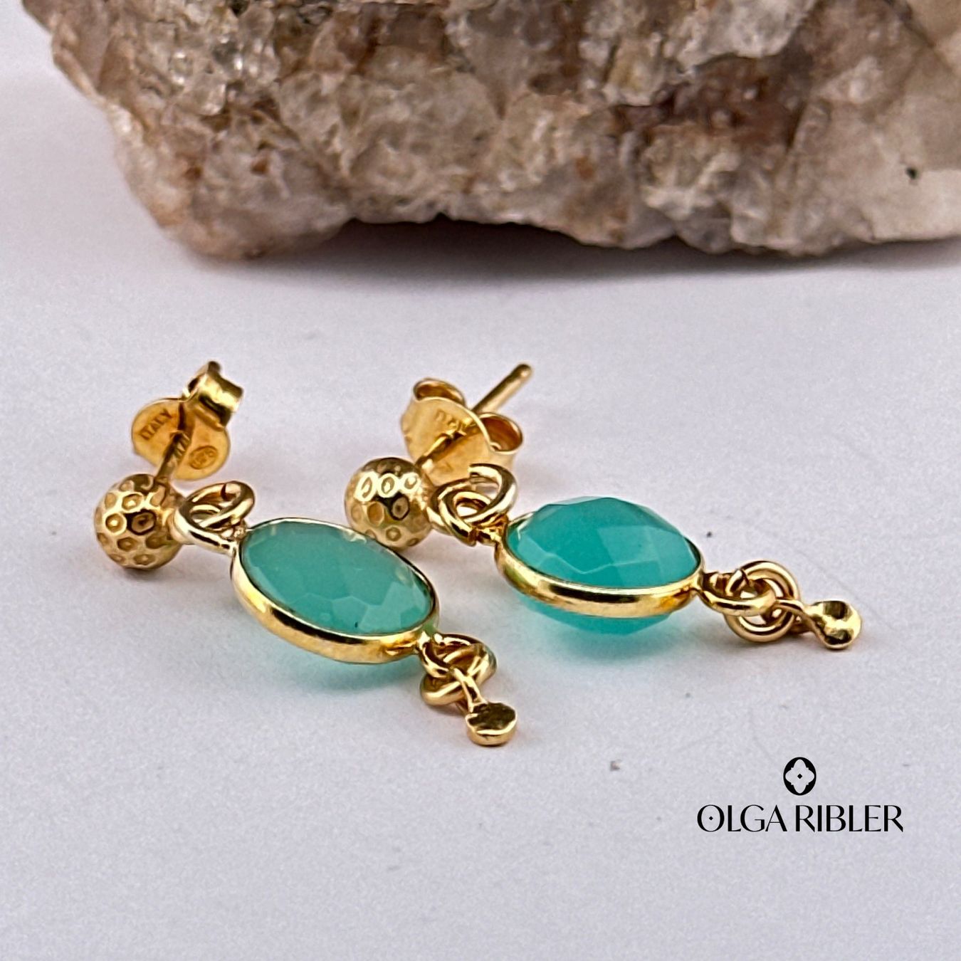 Olga Ribler Orecchini pendenti & Orecchini a lobo: Sterling Silber 925 Ohrringe mit Amazonite – Nuovo (secondo la descrizione) da Luzern venduto da Schmuckoutlet