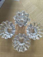 4 Kristall Teelichthalter / Kerzen / Halter