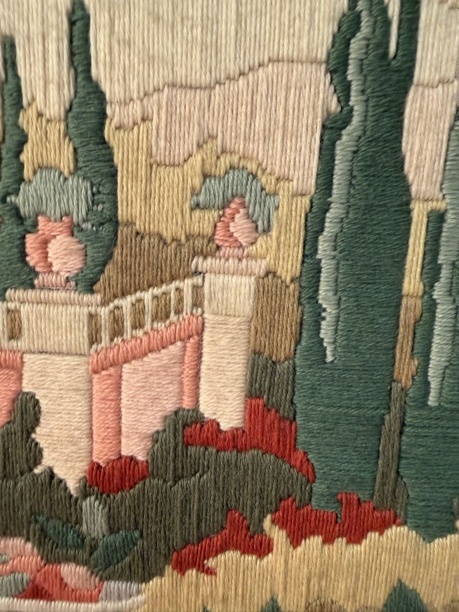 Cerchi da ricamo: Broderie ancienne encadrée – Usato da Lausanne venduto da artnouveau05 1
