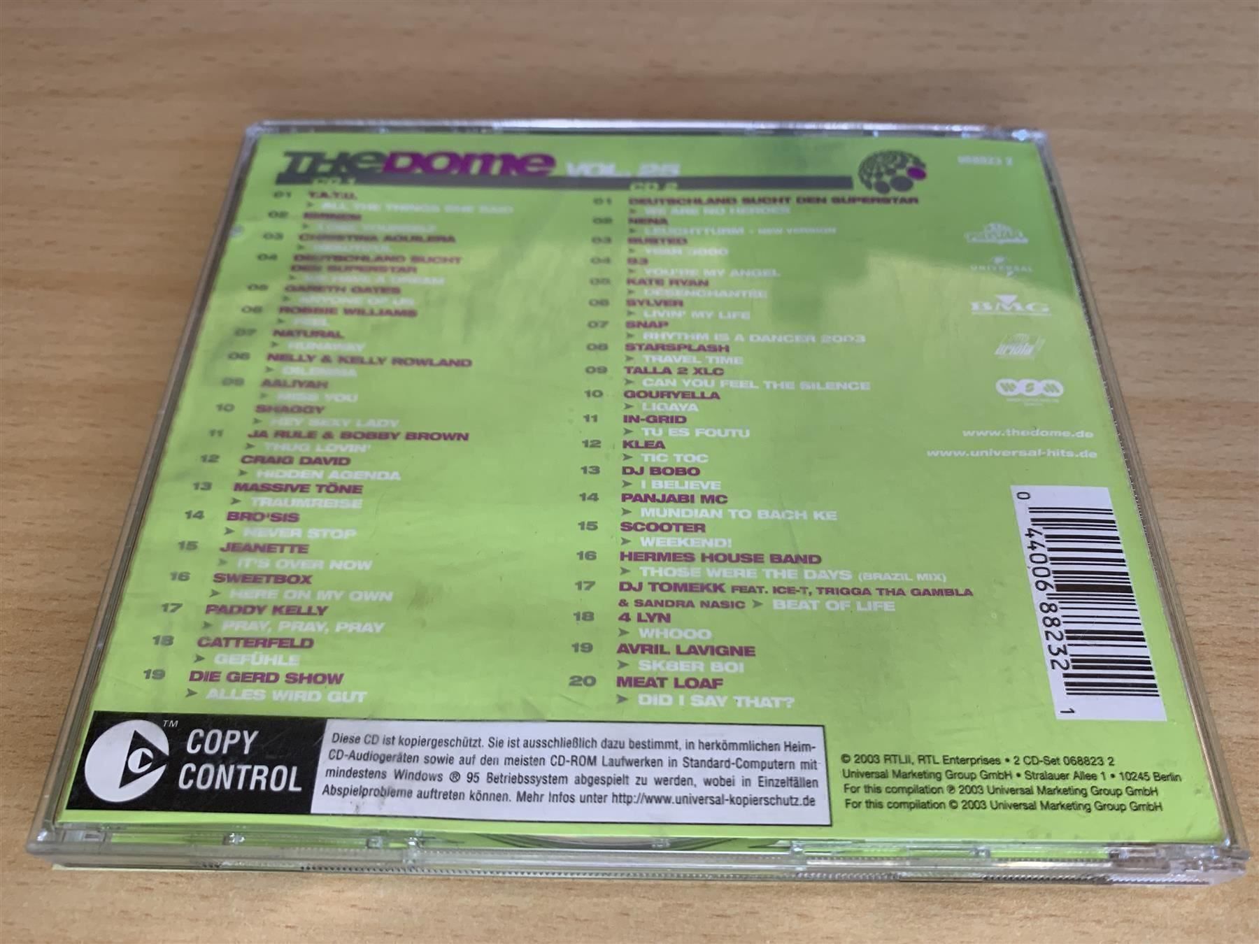 CD: The Dome Vol. 25 - 2 CD – Usato da Rikon im Tösstal venduto da Alpenmutz 1