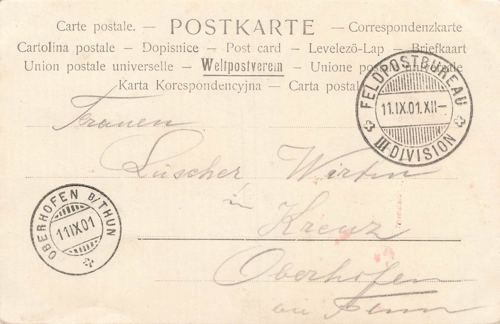 Cartoline postali: Lutzelflüh Denkmal – Usato da Biasca venduto da Blenio71 1