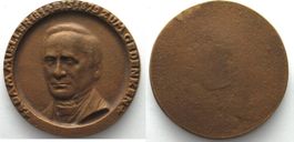 ADAM MÜLLER - PROBE der Bronzegussmedaille von 1929 55mm RAR