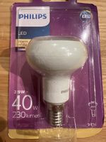 1 x Philips LED Birne Warmweiss E14 2.9W = 40W Neu & OVP
