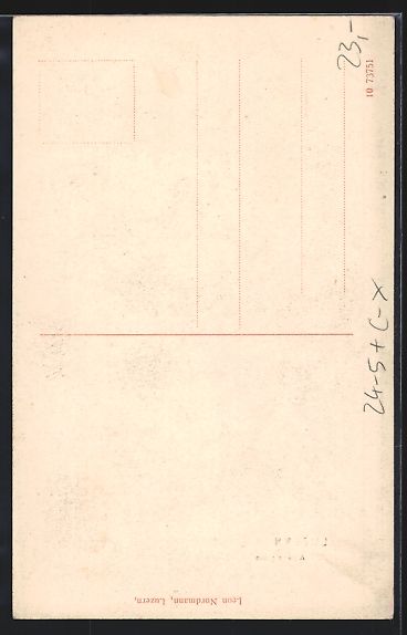 Cartoline postali: Luzern, Alpengasse bei Hochwasser mit de – Usato da Berlin venduto da bartko-reher 1
