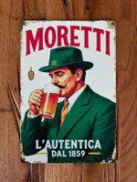 Birra Moretti / Schönes Blechschild 20 x 30 CM / neu