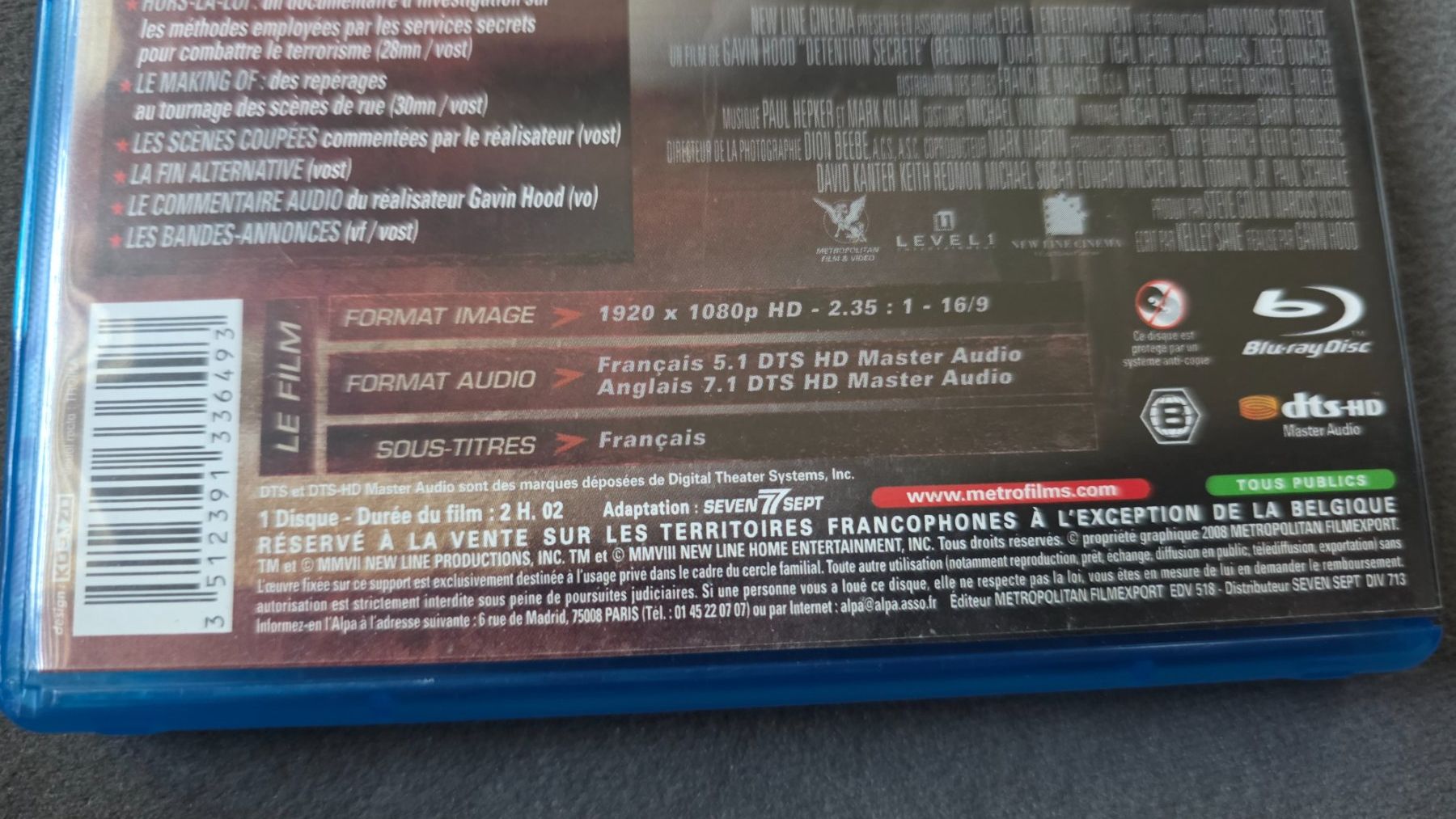 Tutti i DVDs: DETENTION SECRÈTE Blu-ray – Usato da Bionnens venduto da Meg011 2