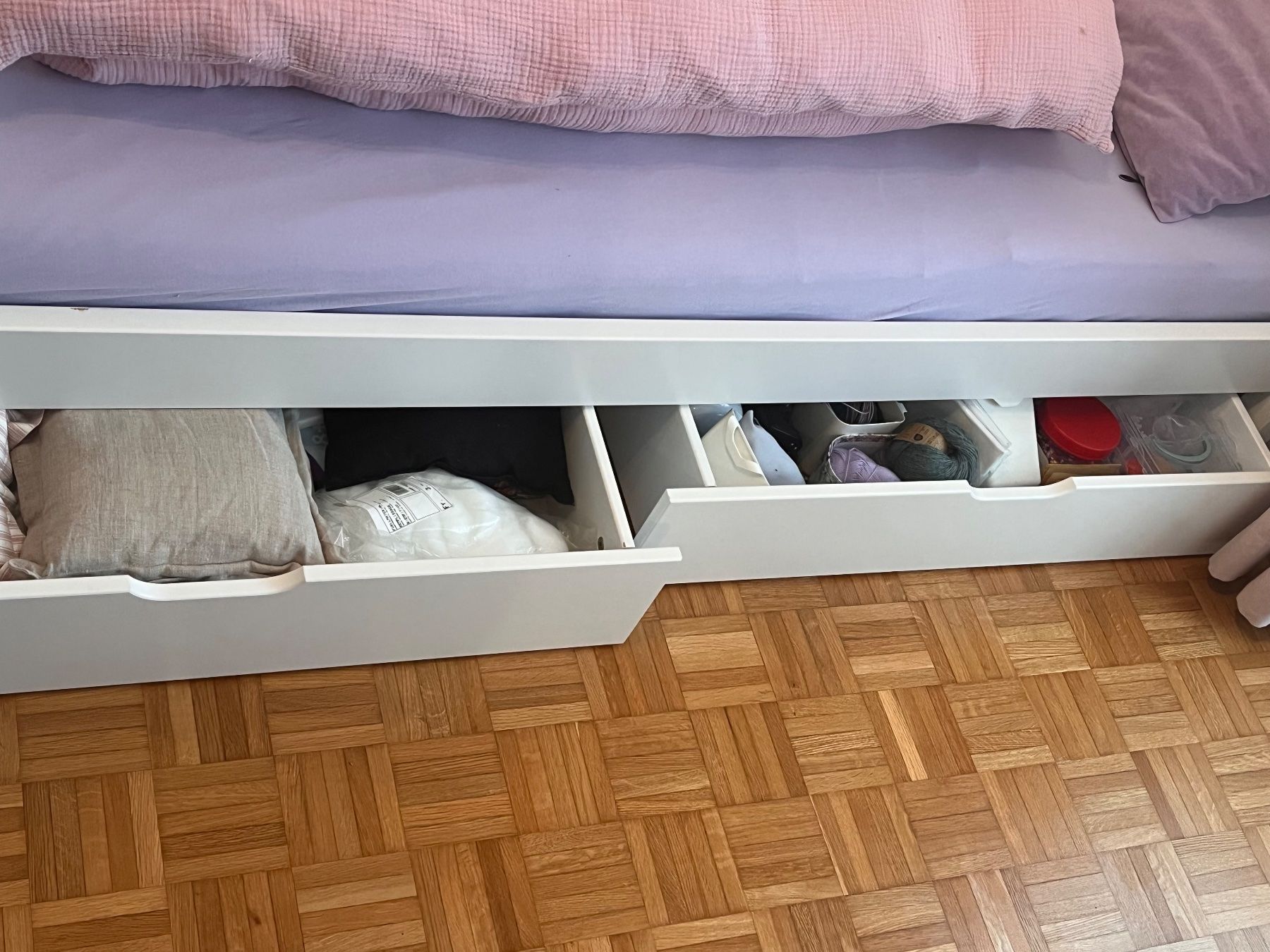 Flexa Letti: Flexa Kinderbett mit Schubladen, Weiss, 90X200cm – Usato da Zürich venduto da TUF12 1