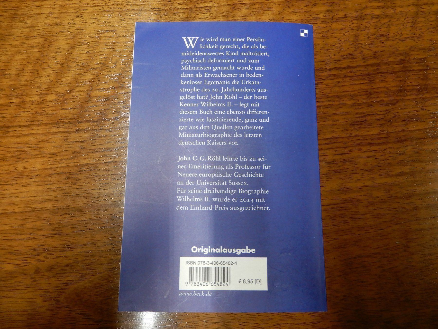 Bücher: John C. G. Röhl - Wilhelm II. – Gebraucht aus Erstfeld von Uhu1980 1