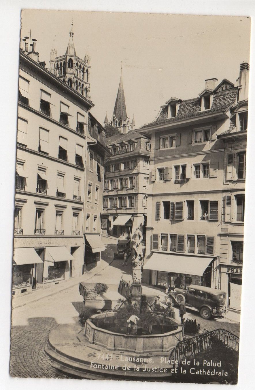 Ansichtskarten: LAUSANNE Place de la Palud, Oldtimer, Auto – Neu (gemäss Beschreibung) aus Jona von philajona