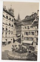 LAUSANNE Place de la Palud, Oldtimer, Auto