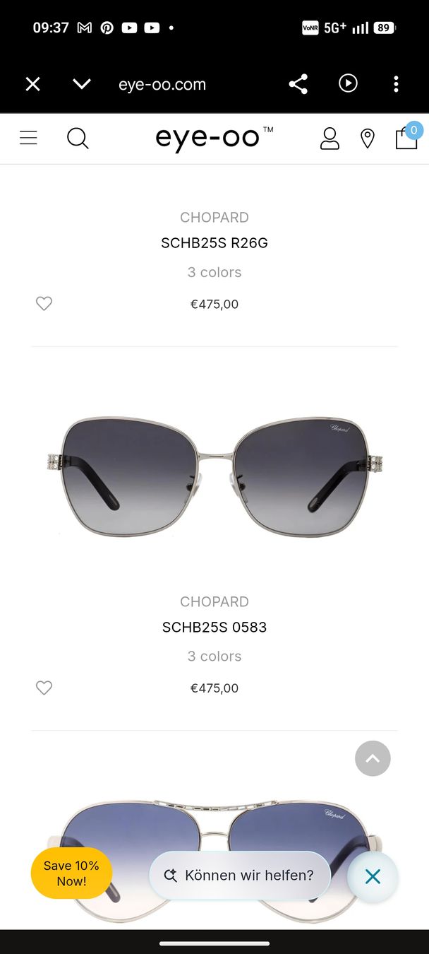 Chopard Occhiali & Lenti: Damen Sonnenbrille von Chopard – Usato da Effretikon venduto da c36_x7tl 2