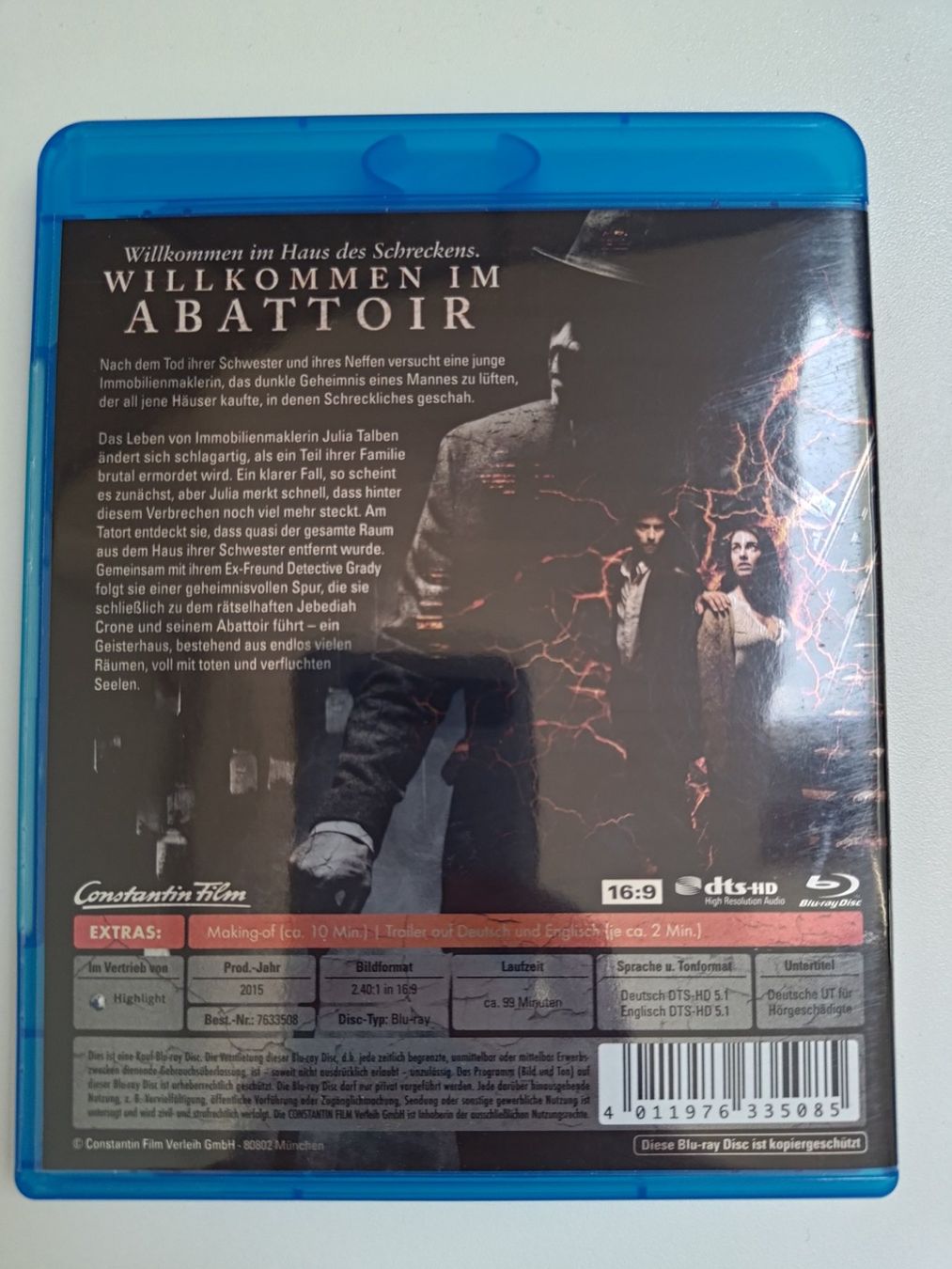 Tutti i DVDs: Abattoir – Usato da Liestal venduto da Kratzilla 2