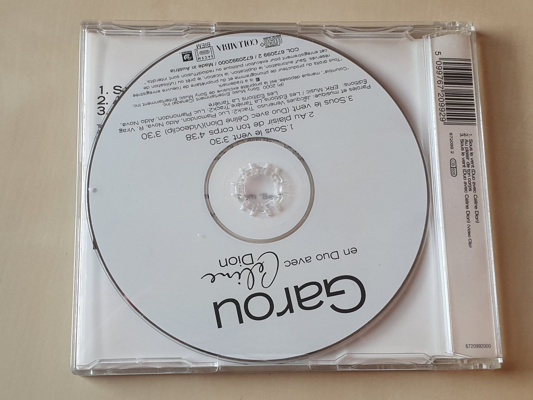 CDs: Garou en Dou avec Celine Dion Sous le vent – Gebraucht aus Stansstad von collectorsshop 1