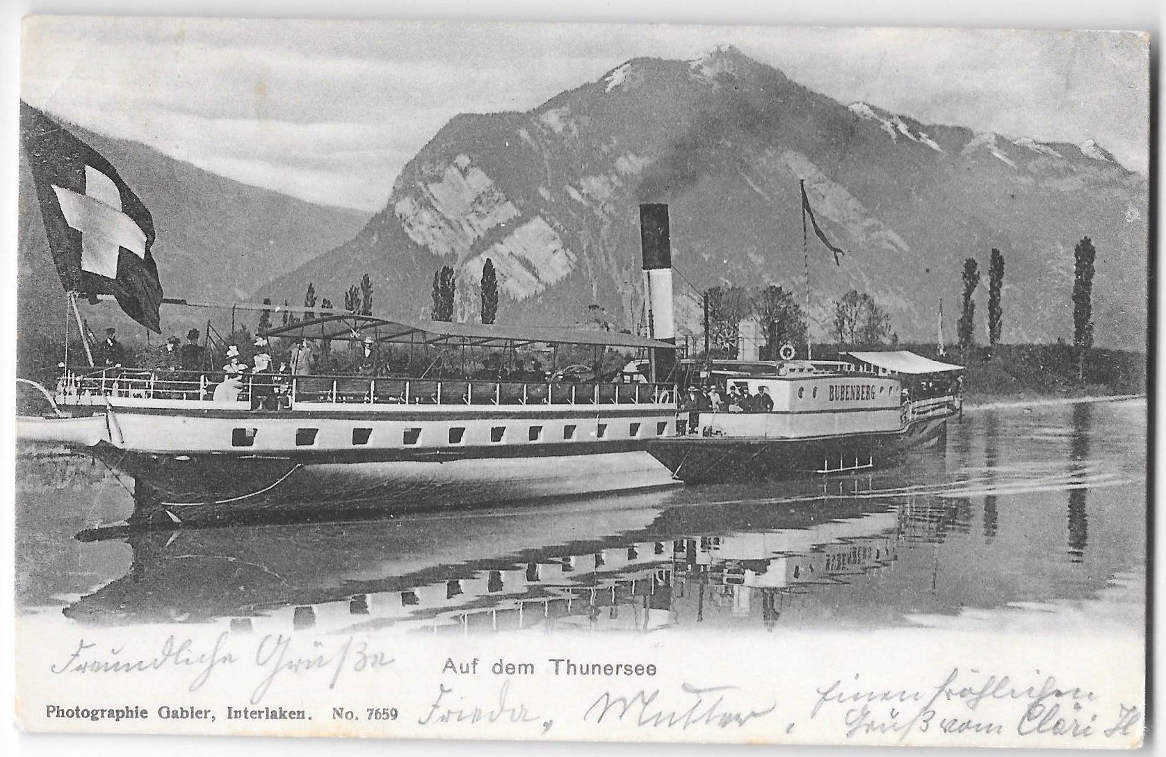 Cartes postales: Thunersee Dampfschiff "Bubenberg" – D'occasion à Olten par clotaldi