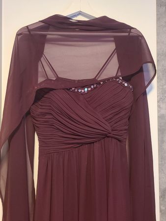 Abendkleid Aubergine Gr. 36
