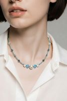 ULTRA FEINES TÜRKIS COLLIER SWAROVSKI