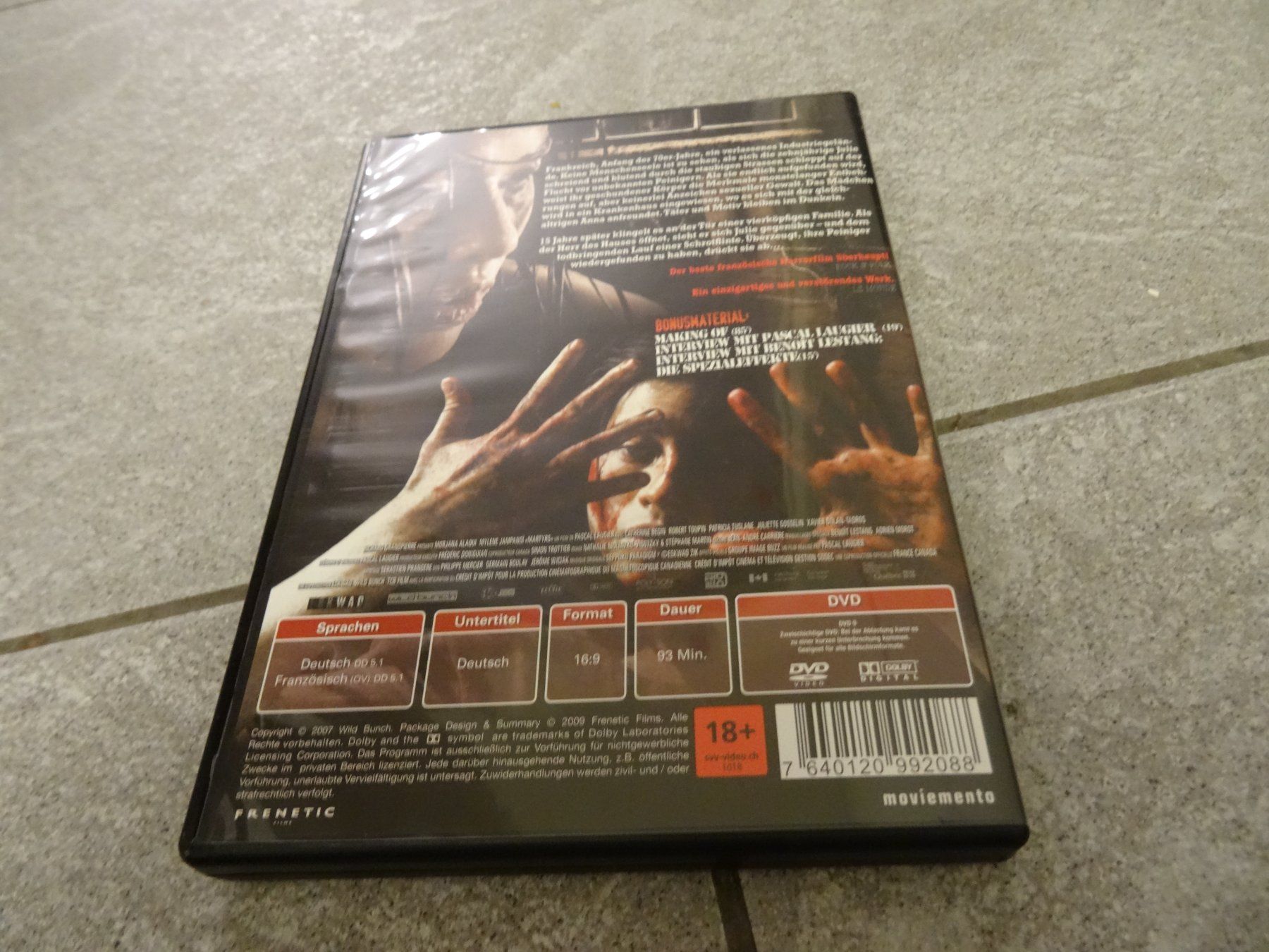 Alle DVDs: DVD Martyrs Special Edition 2-DVD Uncut Version – Gebraucht aus Olten von Disc-Verkauf 4