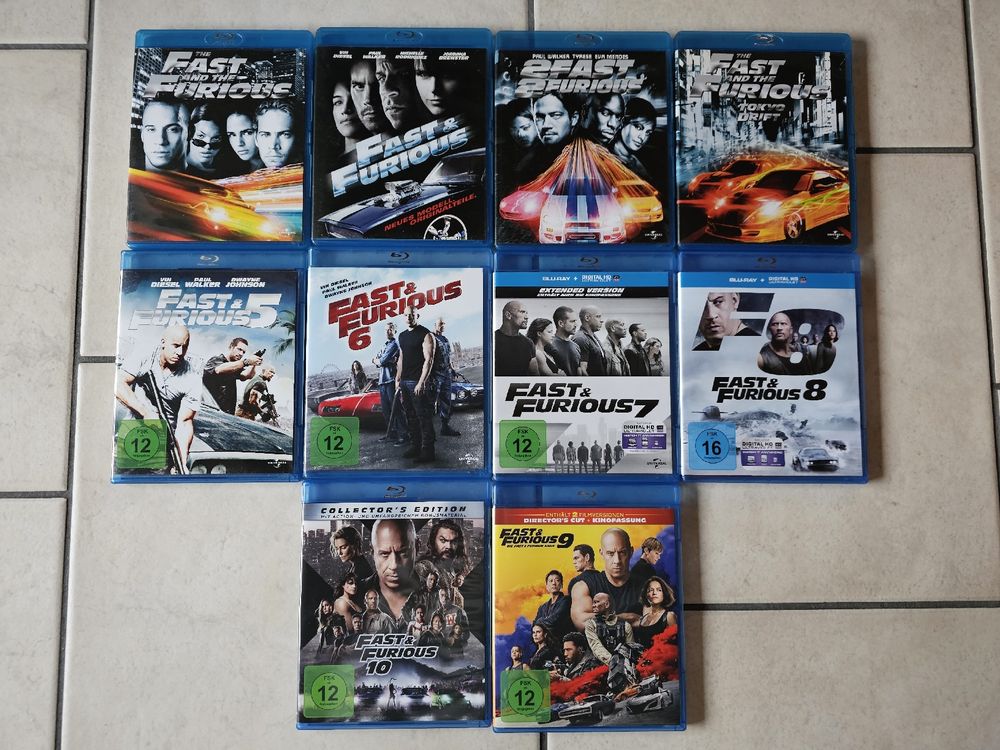 Alle Fast And The Furious Teile