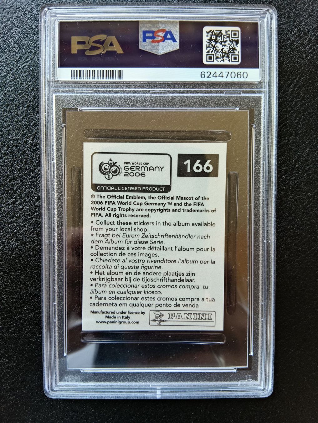Panini Sammelbilder & Trading cards: 2006 Panini Zlatan Ibrahimovic PSA 8 #166 – Gebraucht aus Steinen von antikesundseltenes 1