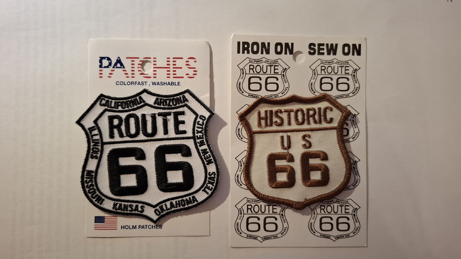 Toppe: Aufnäher Route 66 – Nuovo e nell'imballaggio originale da Brünisried venduto da san_74_bu