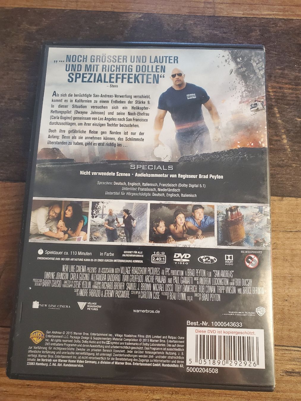 Tutti i DVDs: SAN ANDREAS DVD – Usato da Weinfelden venduto da RobsFortune 2