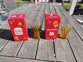 2 Gläser Burger King x Coca Cola Sammlerstück