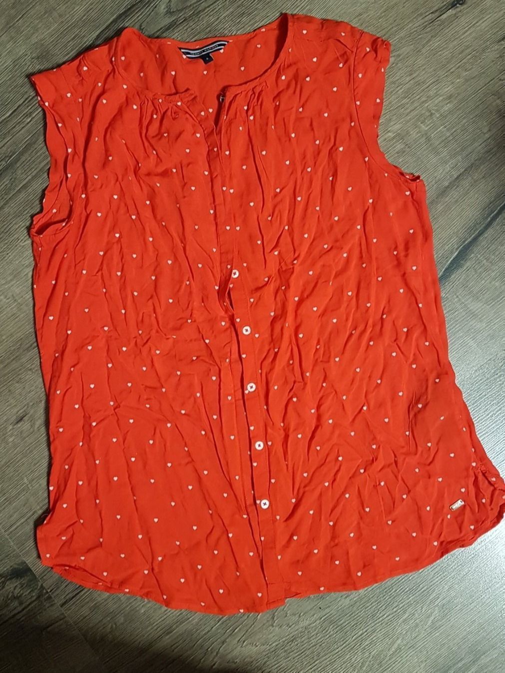 Tommy Hilfiger Camicette: Tommy Hilfiger Bluse Gr 6 Rot – Usato da Gwatt (Thun) venduto da Letzte-Chance-III